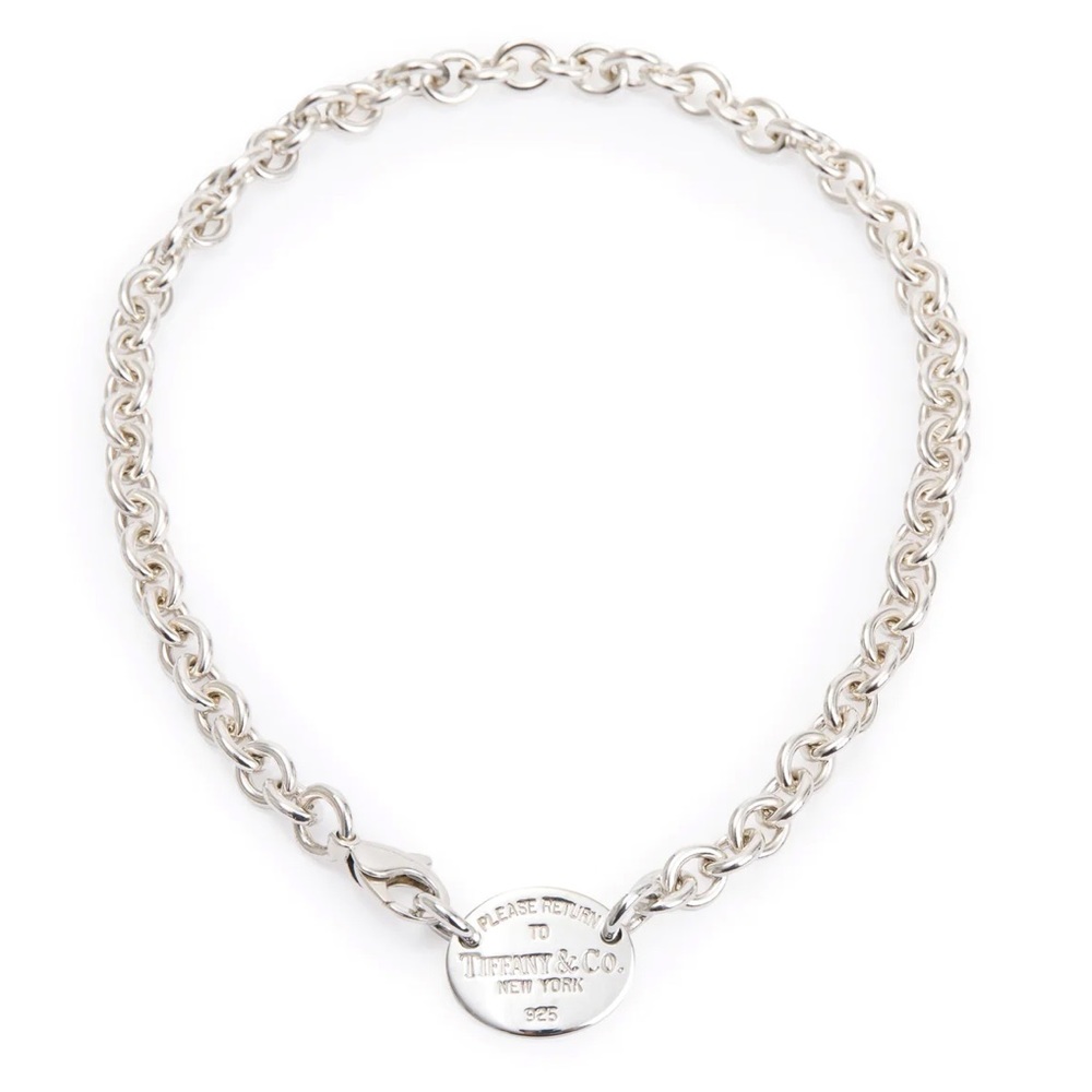 Tiffany & Co Oval Tag Necklace